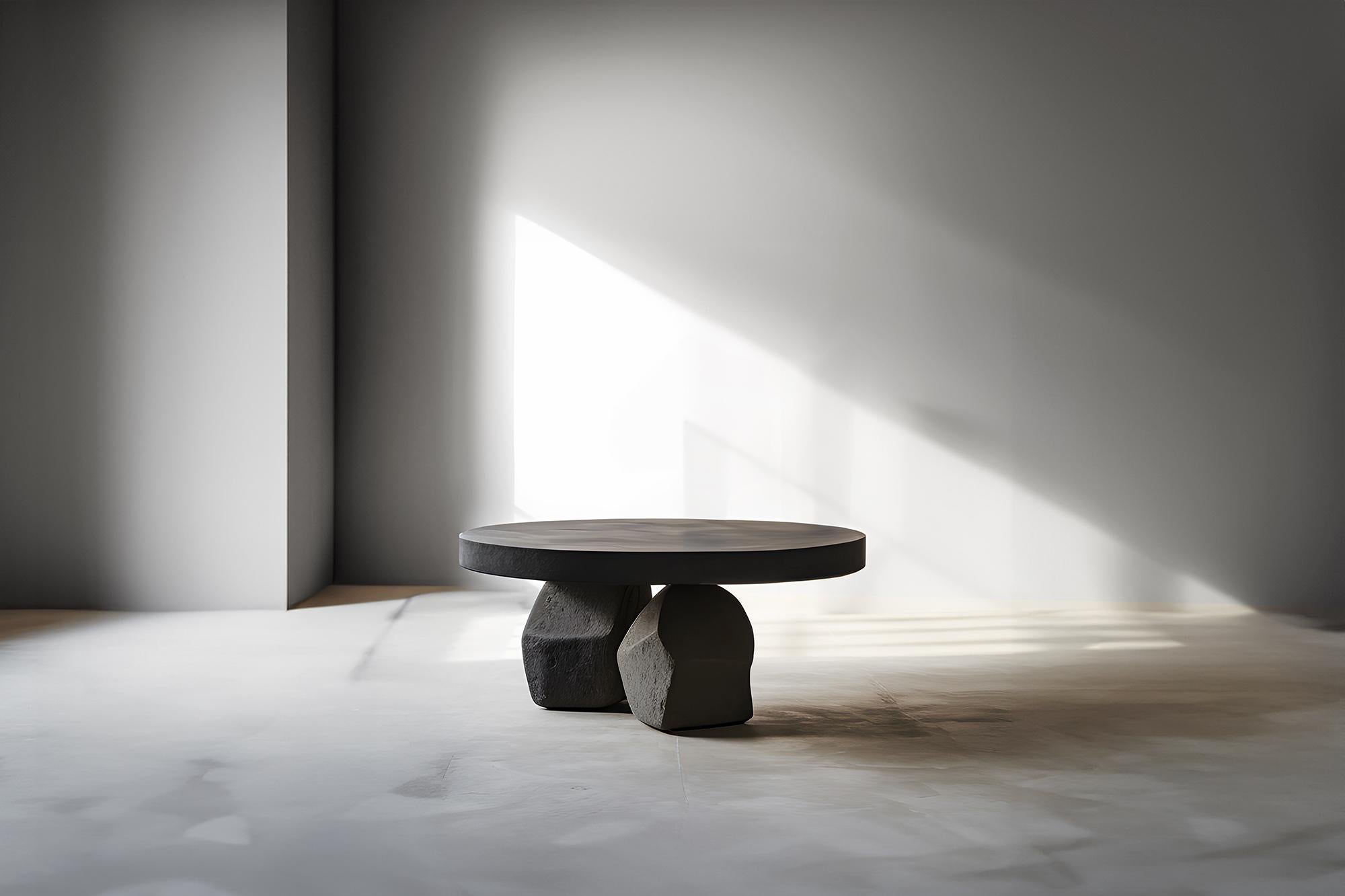 Black Tinted Round Coffee Table - Bold Silhouette Fundamenta 46 by NONO


Sculptural coffee table made of solid wood with a natural water-based or black tinted finish. Due to the nature of the production process, each piece may vary in grain,