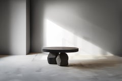 Tavolino da caffè rotondo tinto di nero - Bold Silhouette Fundamenta 46 di NONO