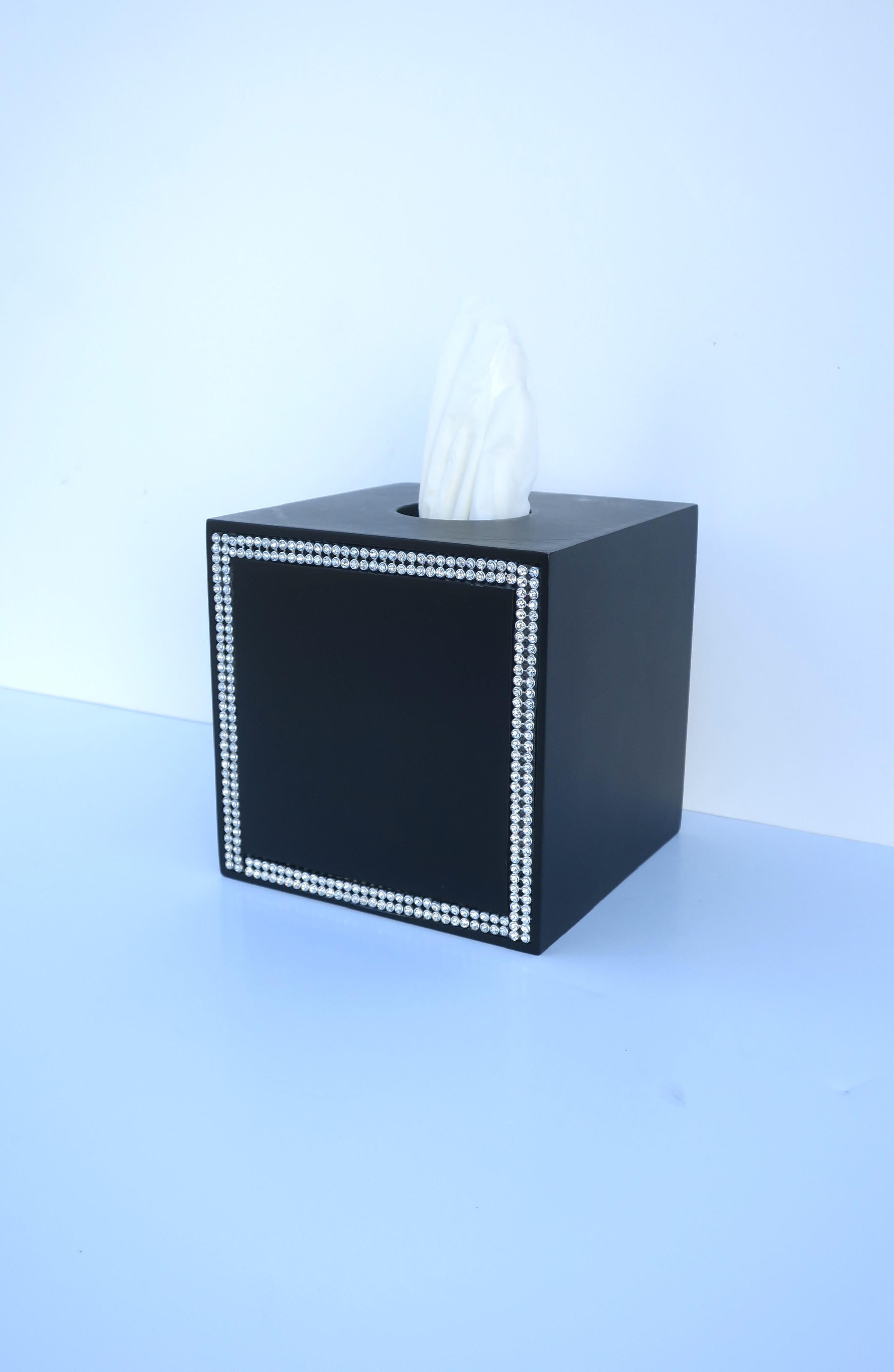 Metal Black Tissue Box Cover  For Sale
