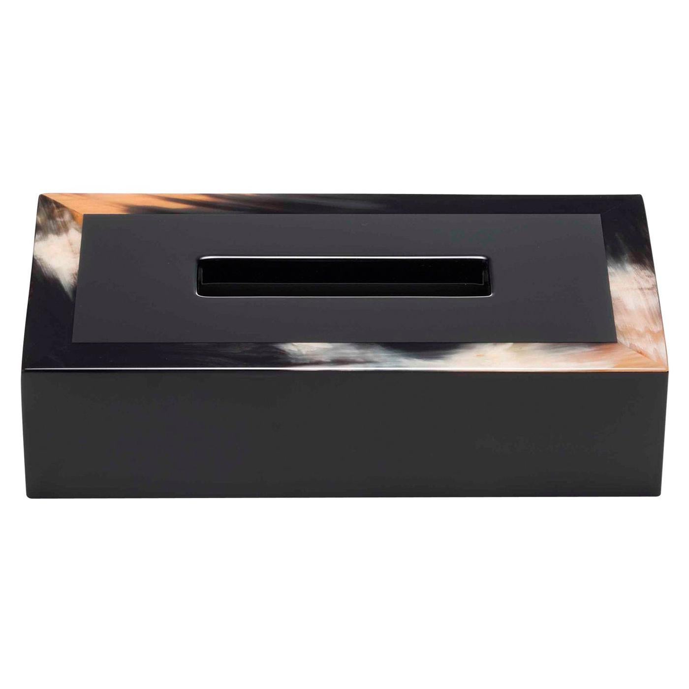 Gold and Glass Square Tissue Box Holder For Sale at 1stDibs