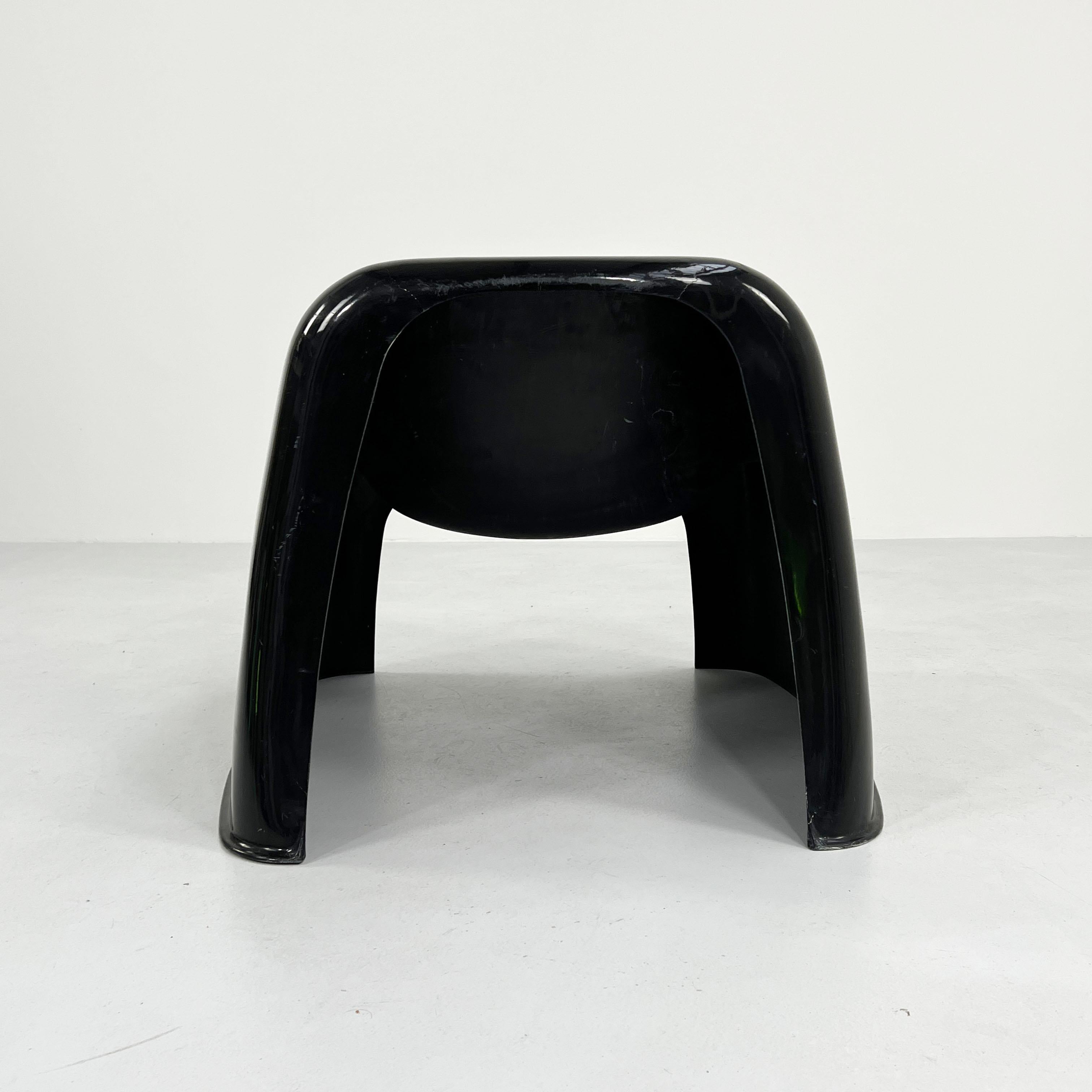 Black Toga Chair by Sergio Mazza for Artemide, 1960s In Good Condition In Ixelles, Bruxelles
