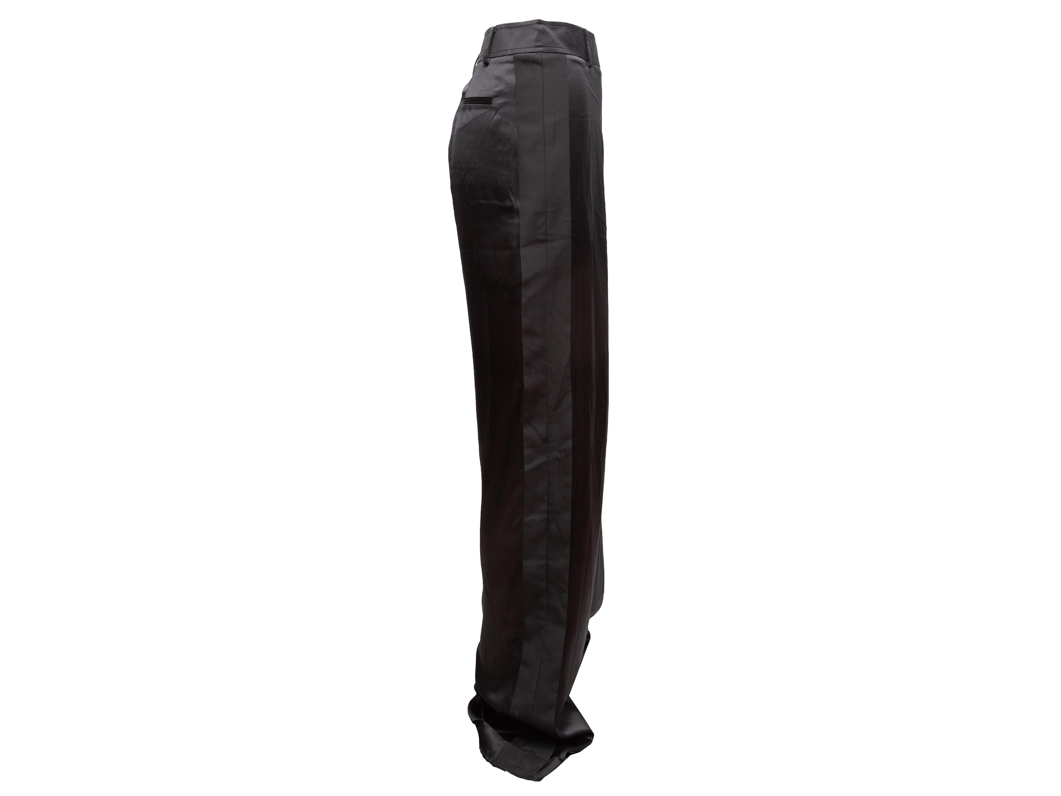 Pantaloni neri a pieghe in seta Tom Ford Taglia IT 46 In condizioni buone in vendita a New York, NY