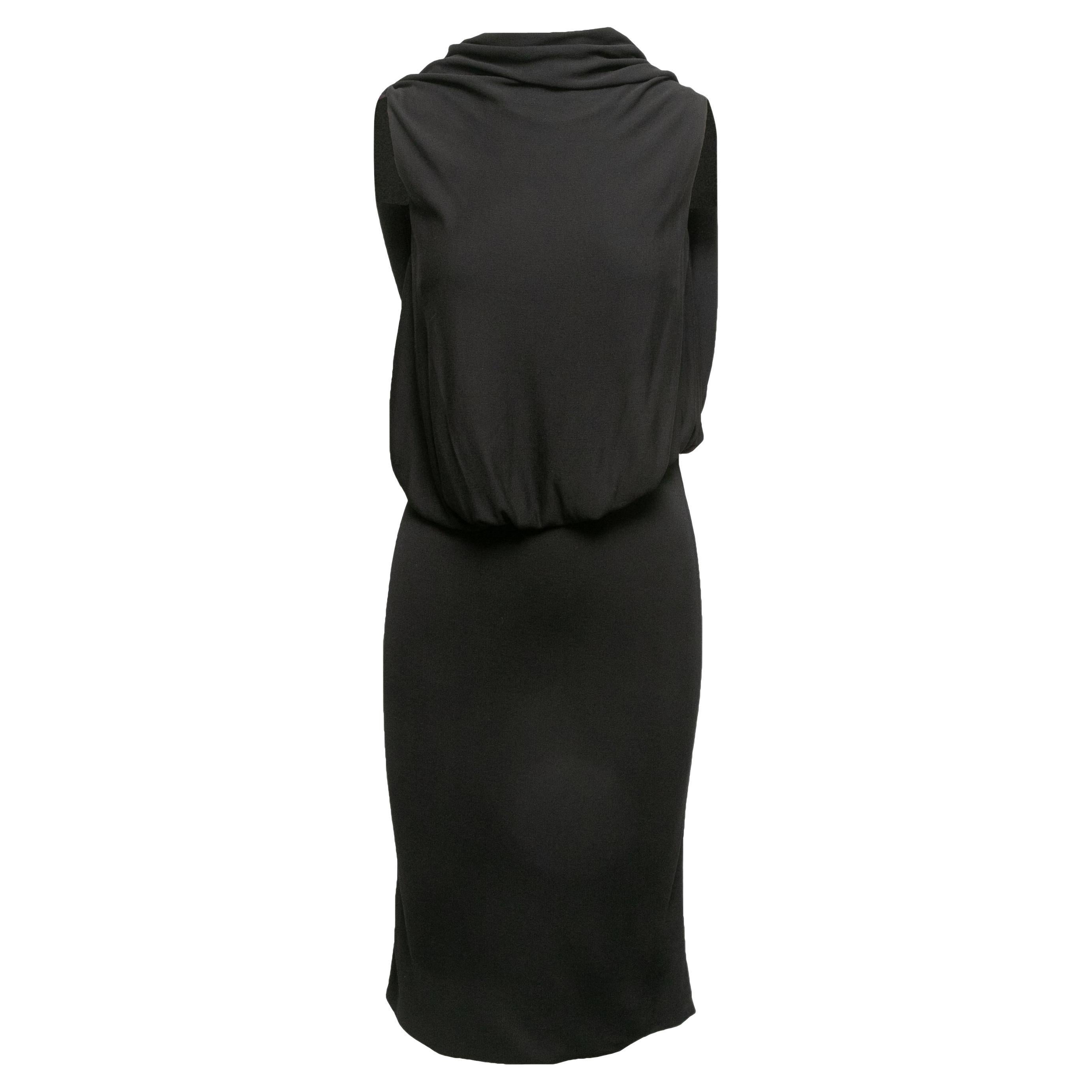 Black Tom Ford Silk Sleeveless Dress Size IT 42 For Sale