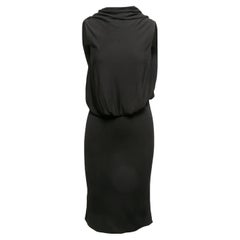Black Tom Ford Silk Sleeveless Dress Size IT 42