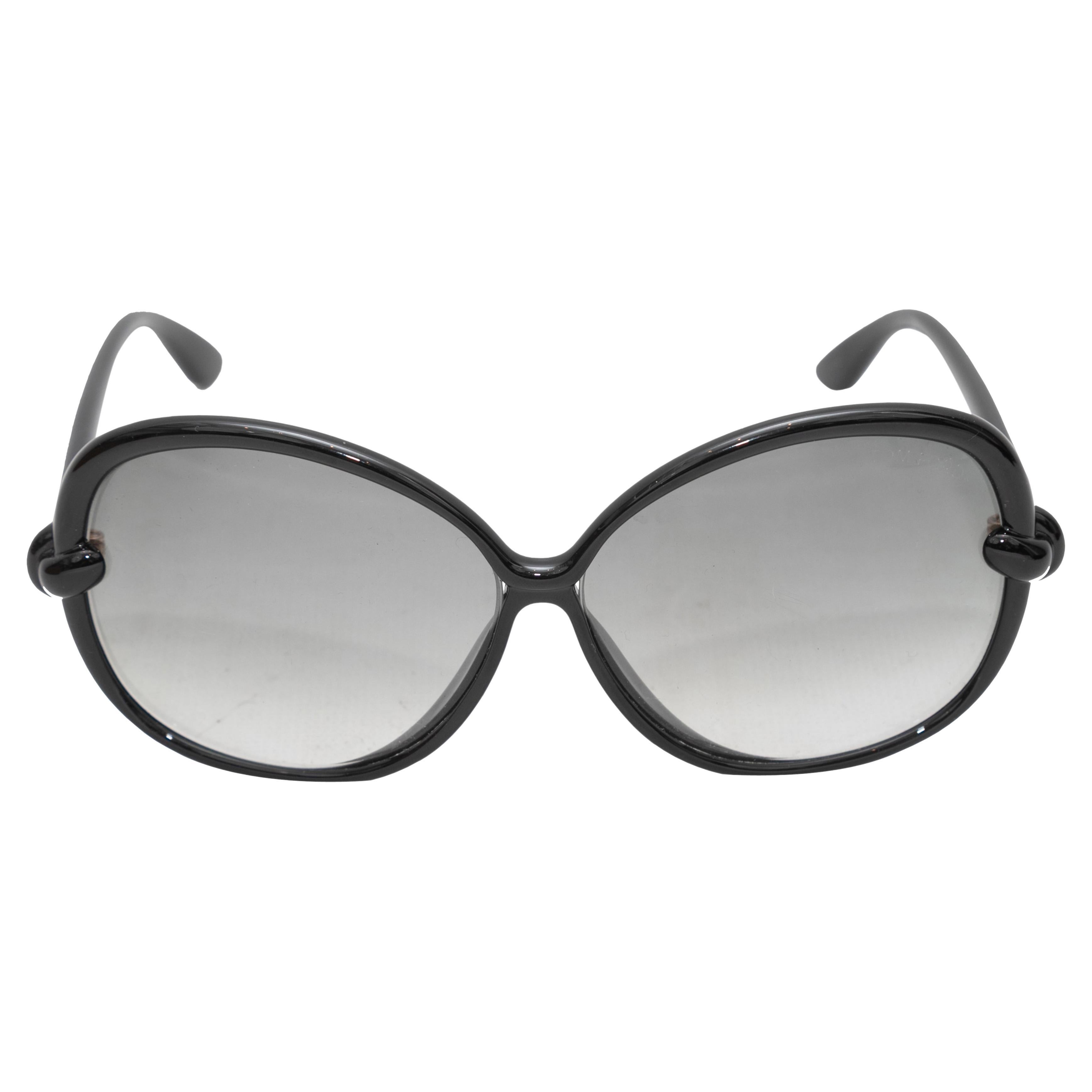 Black Tom Ford Sonja Oversized Sunglasses