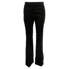 Black Tom Ford Velvet Bootcut Pants Size IT 40