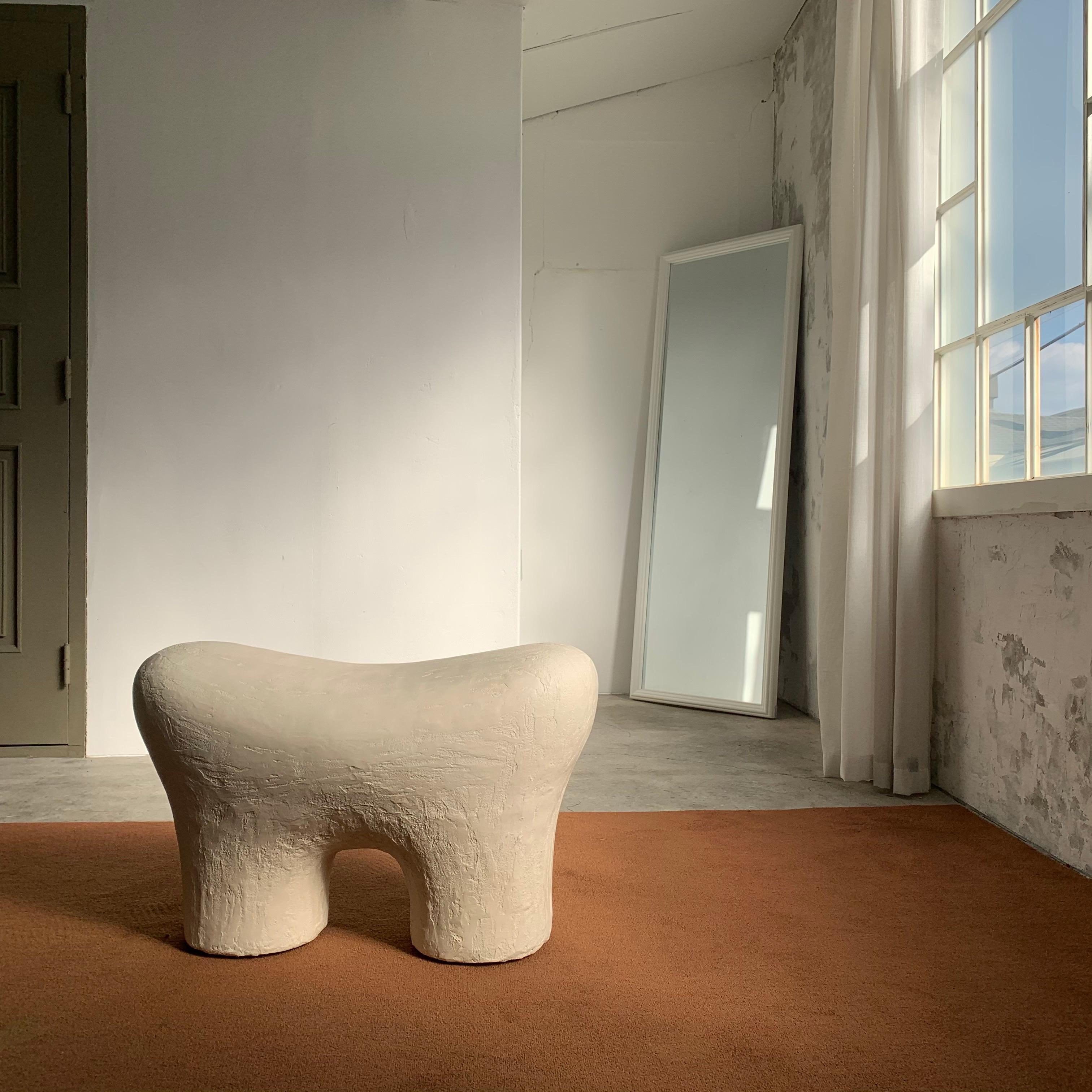 Plaster Black Tooth Chair by Dongwook Choi