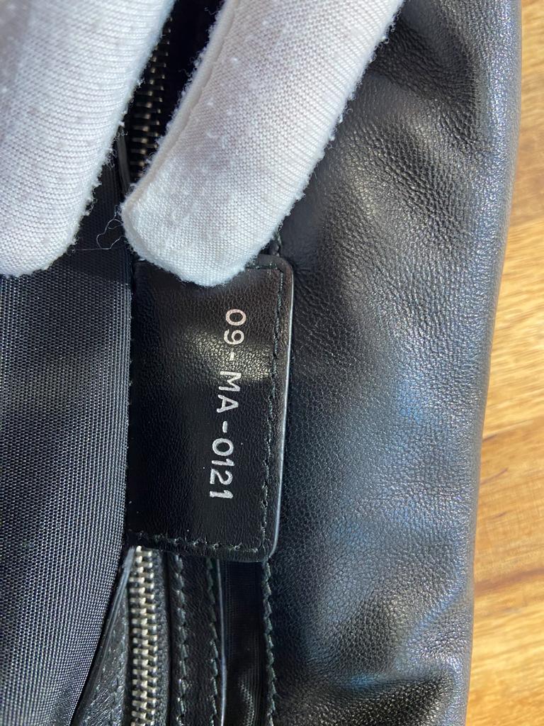 Black topstitched leather bag Miss Dior Christian Dior Numbered  4