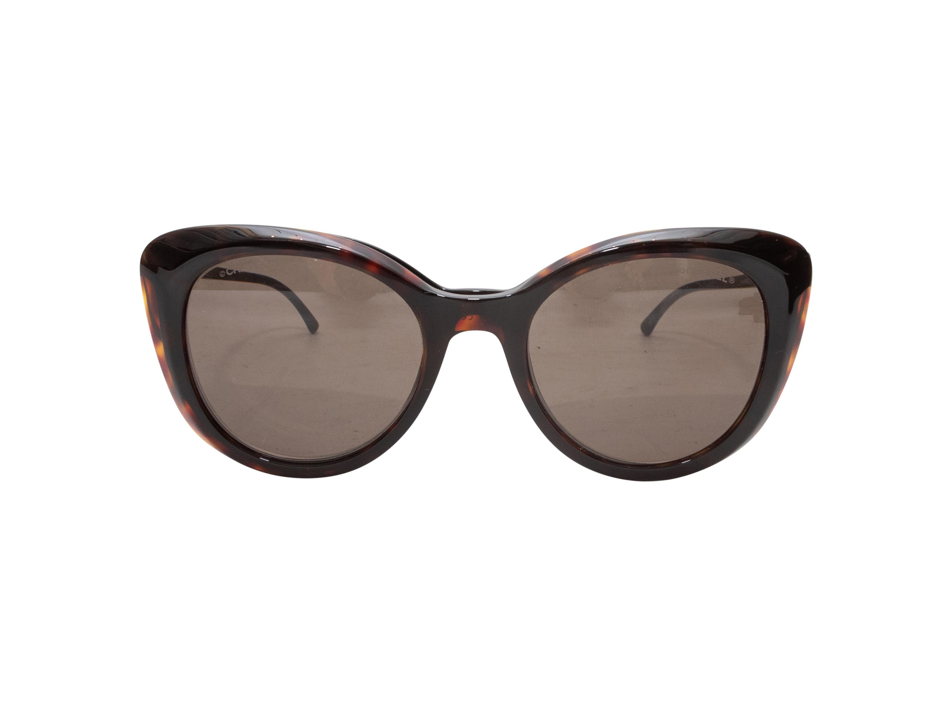 Black & Tortoiseshell Chanel Interchangeable Magnetic Sunglasses en vente 2