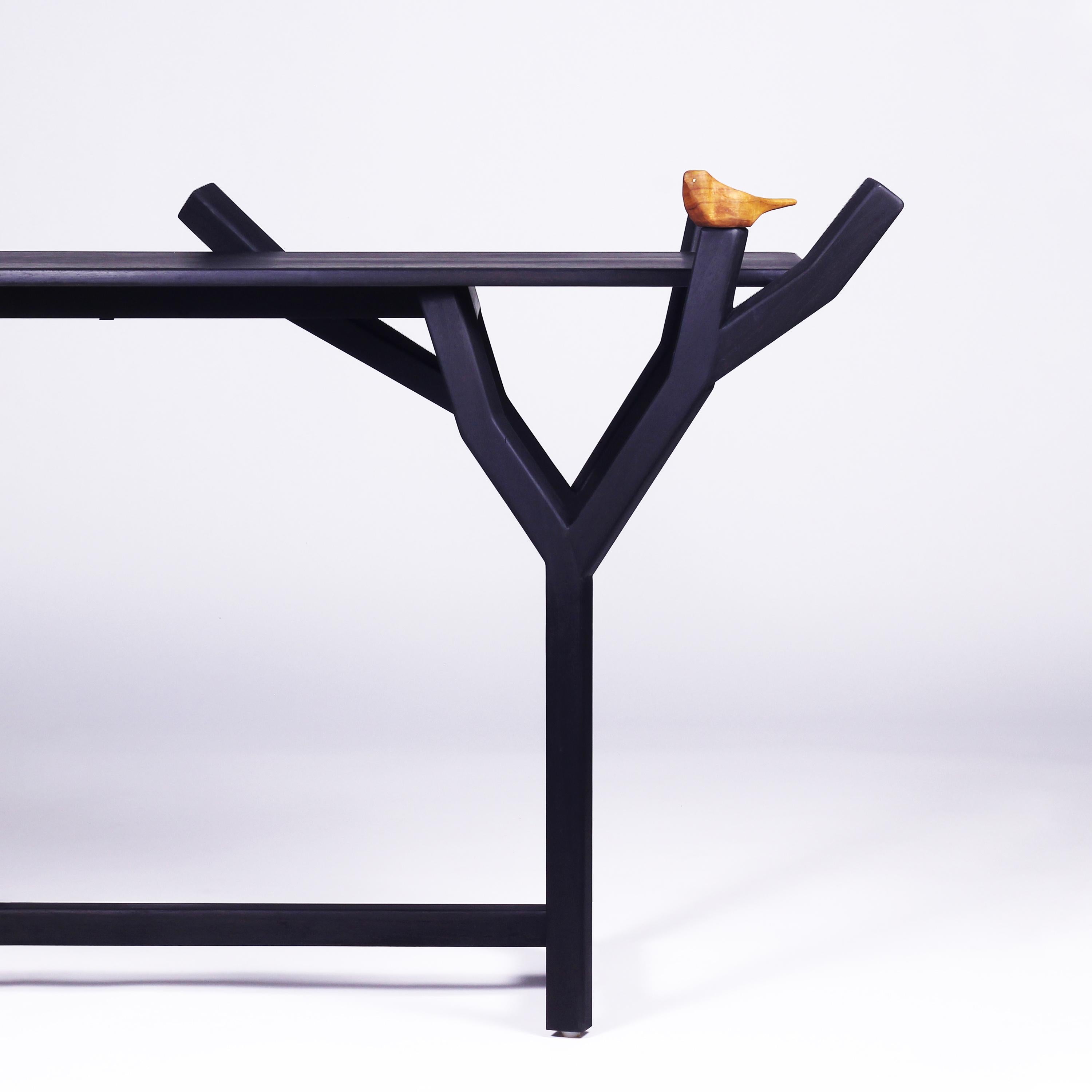 Post-Modern Black TOTEM Console Table, Collector's Edition, by Esvee Atelier For Sale
