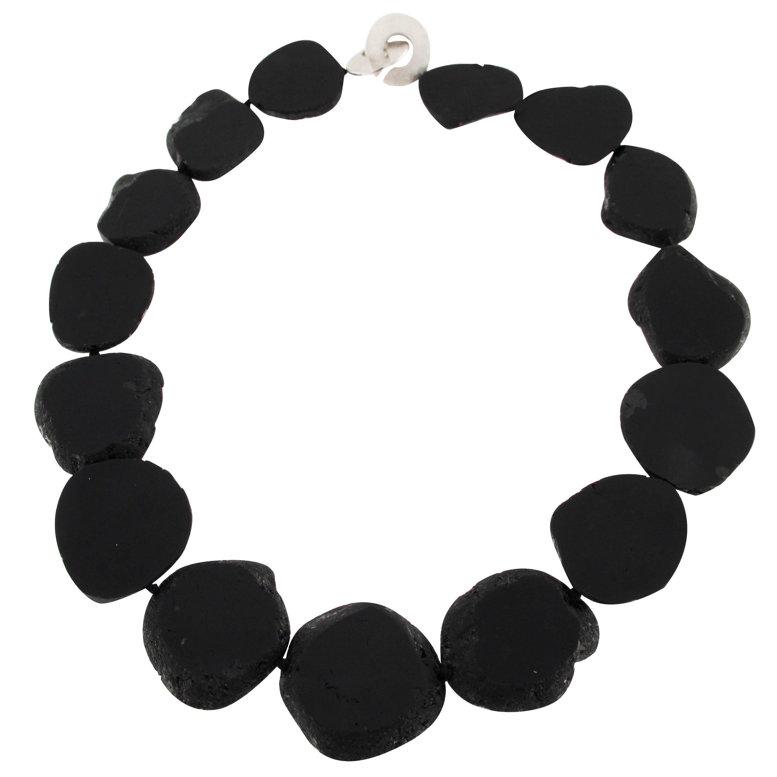 Collana in tormalina nera