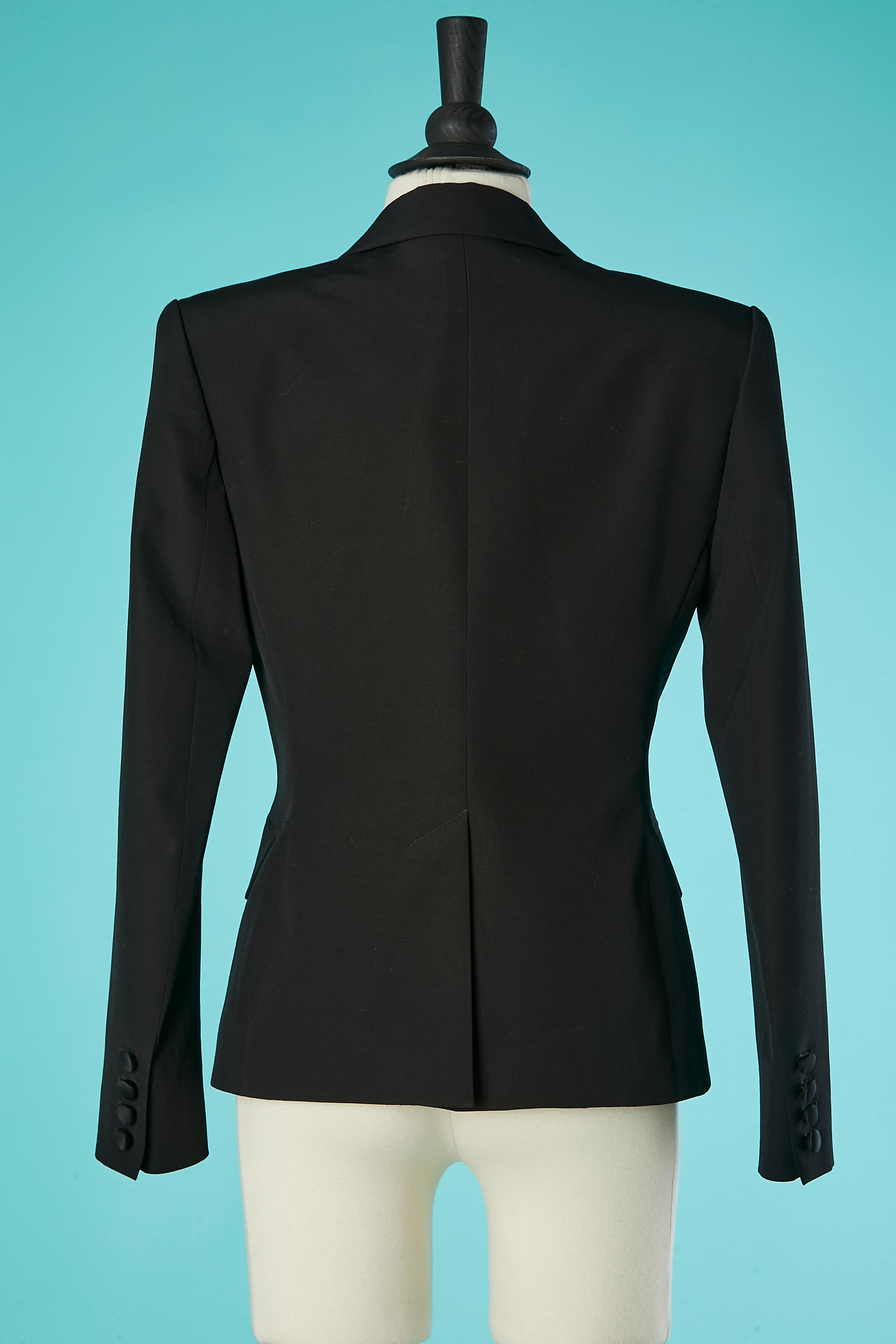 Black toxedo jacket Yves Saint Laurent Rive Gauche  For Sale 1
