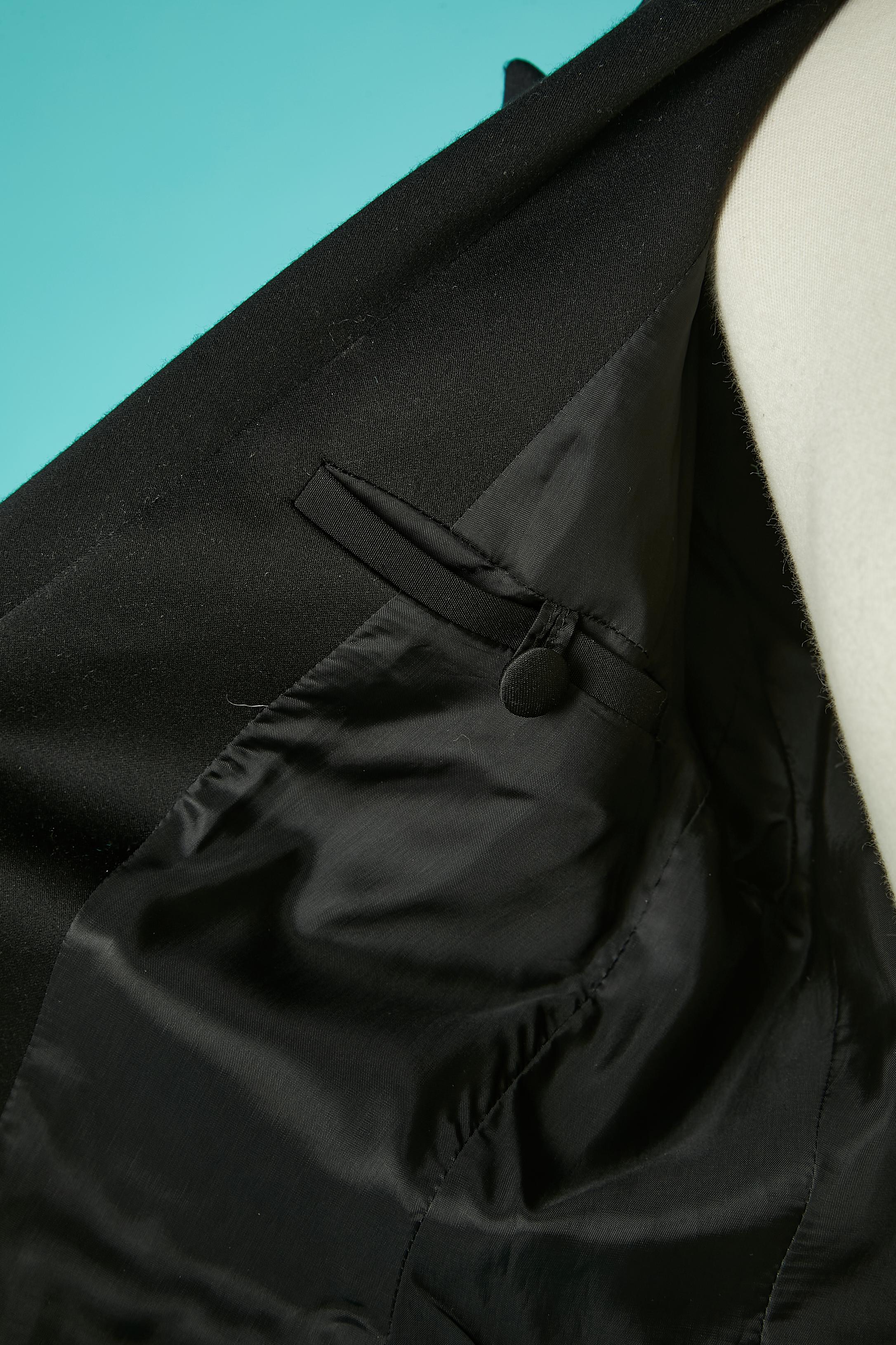 Black toxedo jacket Yves Saint Laurent Rive Gauche  For Sale 3