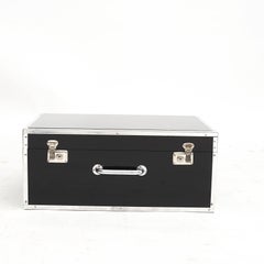 Black Transport Box 'Table' in Polished Wood