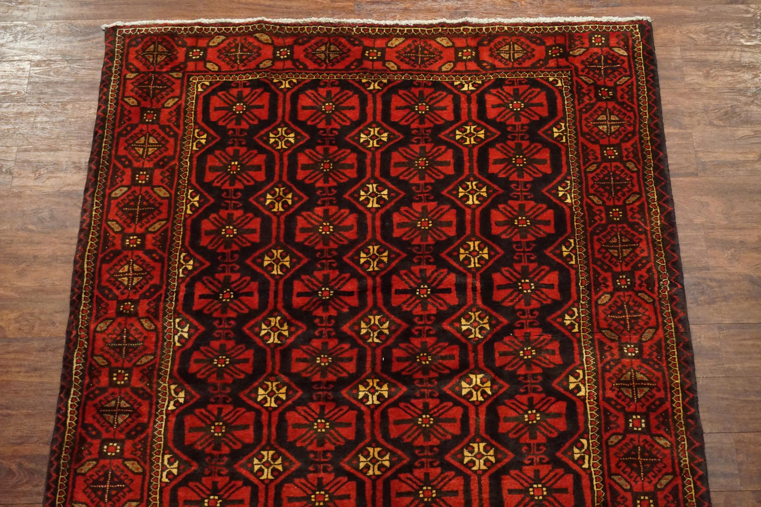 Black Tribal Persian Baluchi Gallery Runner, circa 1900 In Excellent Condition For Sale In Laguna Hills, CA