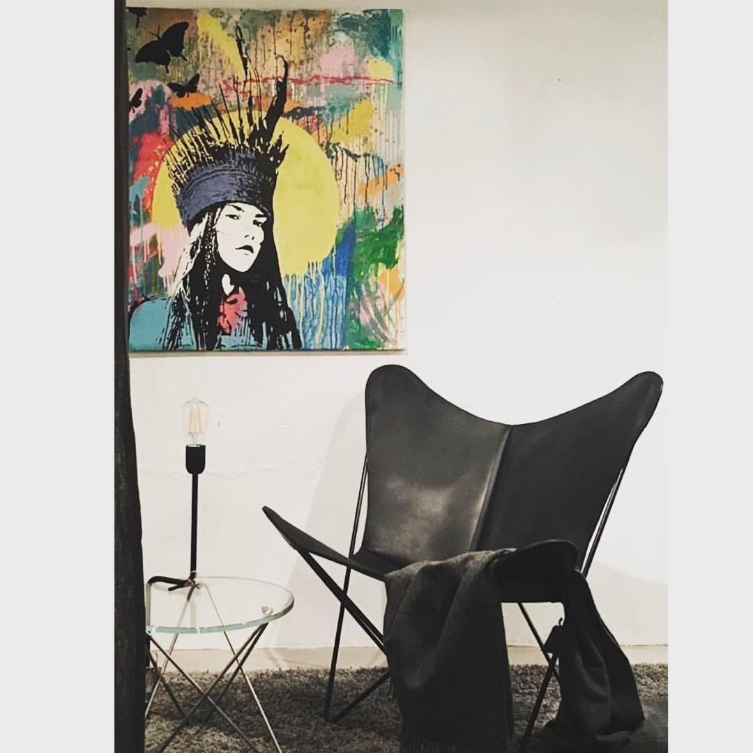 Post-Modern Black Trifolium Chair by Ox Denmarq For Sale