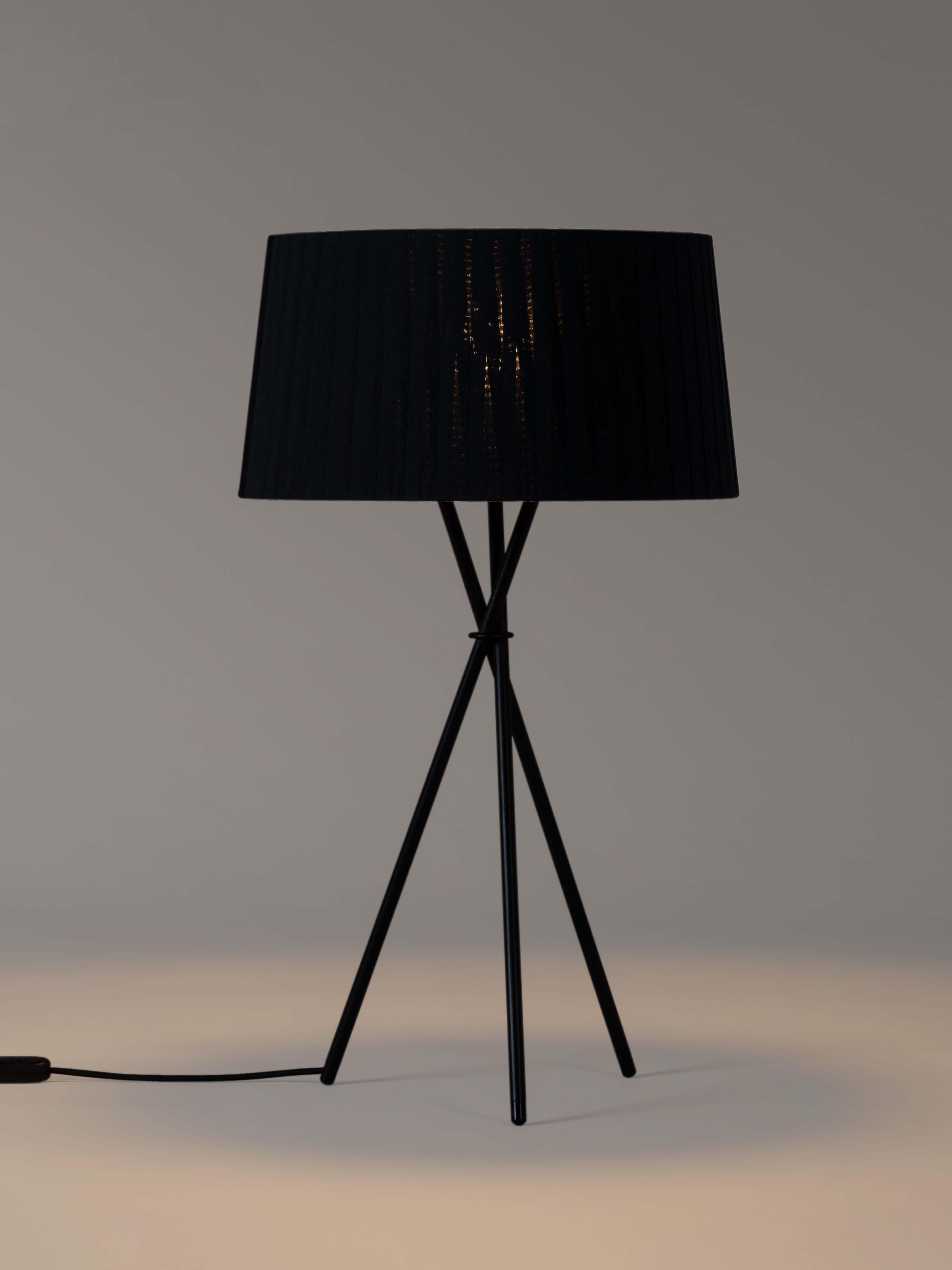 Modern Black Trípode G6 Table Lamp by Santa & Cole For Sale
