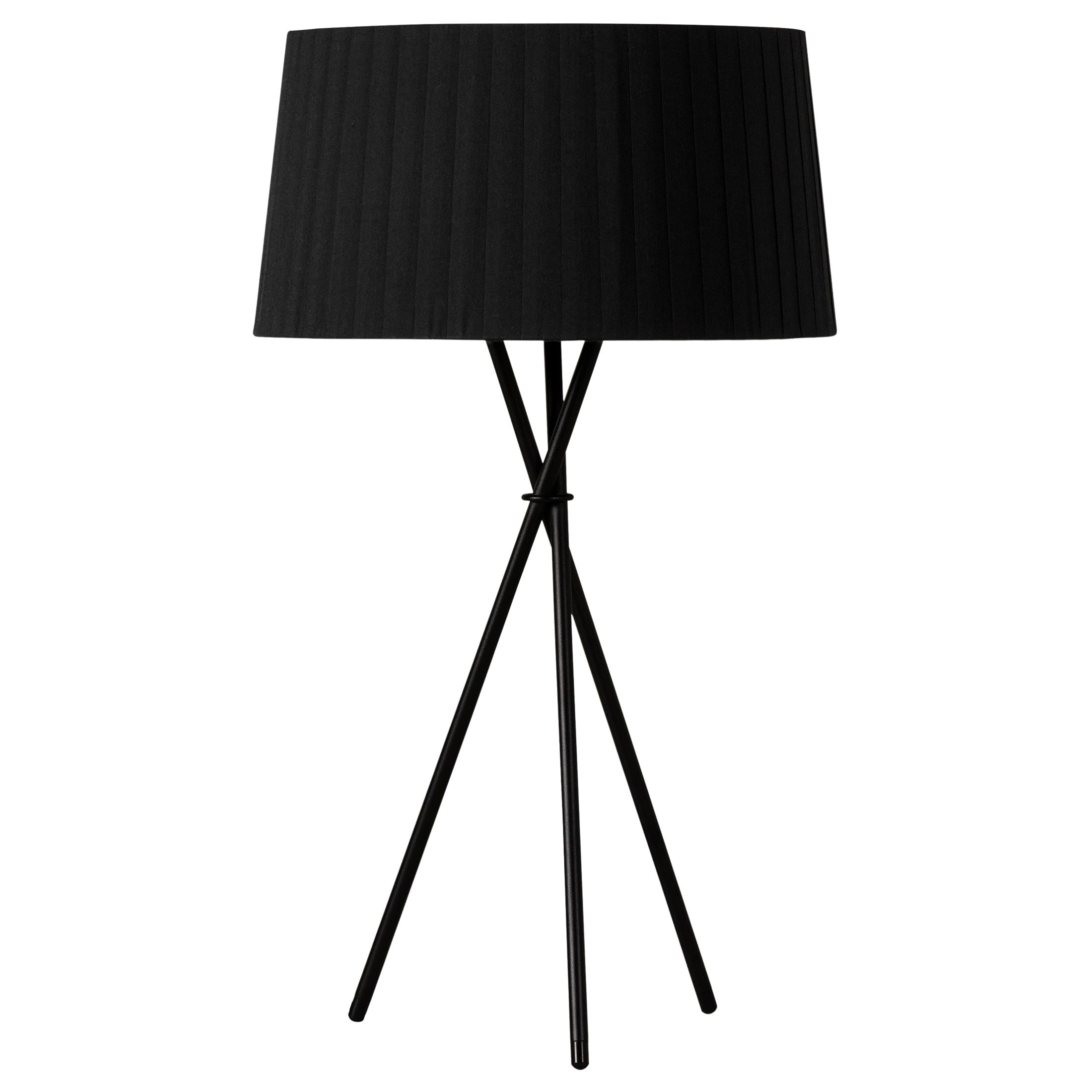 Lámpara de mesa Trípode G6 negra by Santa & Cole en venta