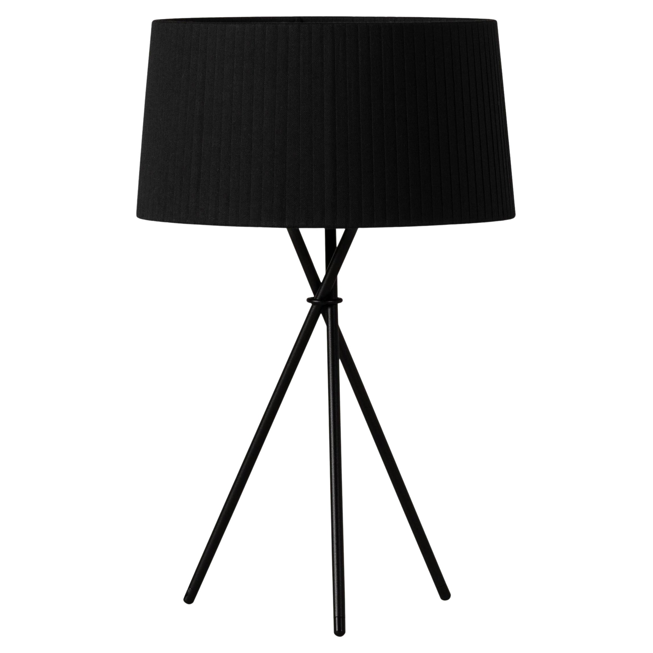 Lámpara de mesa Trípode M3 negra by Santa & Cole