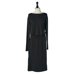 Black "trompe l'oeil" jersey dress MM6 Maison MARGIELA