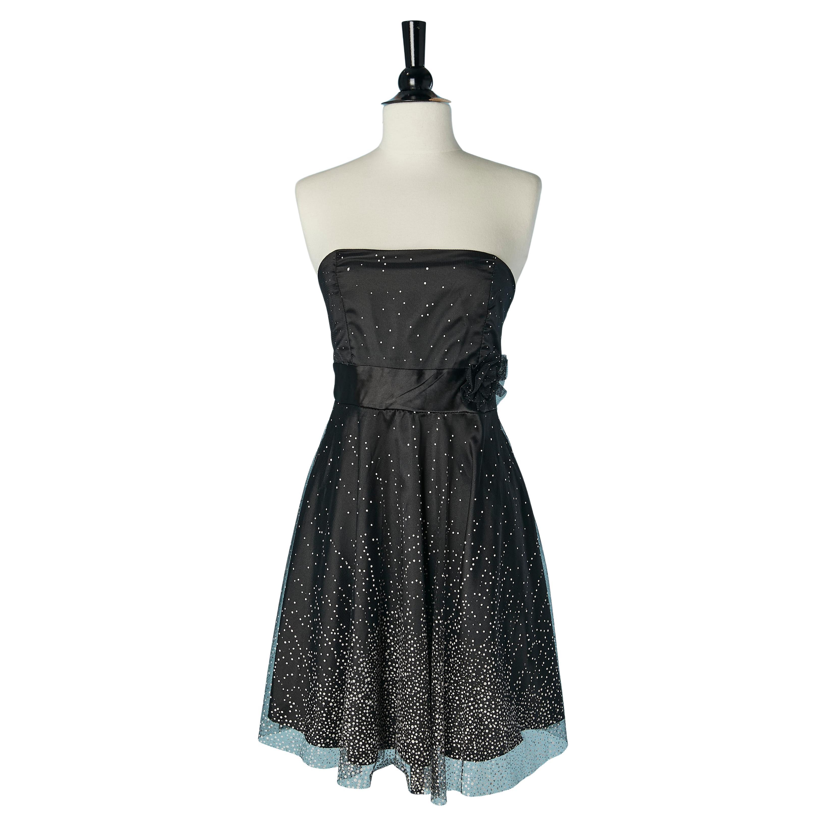 Negro  tul  Vestido bustier de lunares blancos DOLCE & GABBANA en venta