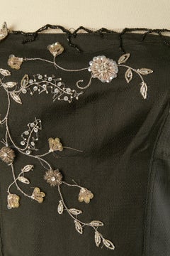 Bustier de tul negro con bordados de LOLITA LEMPICKA Première