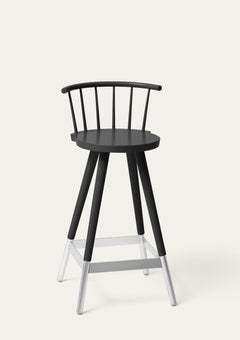 Tabouret de bar Tupp noir par Storängen Design