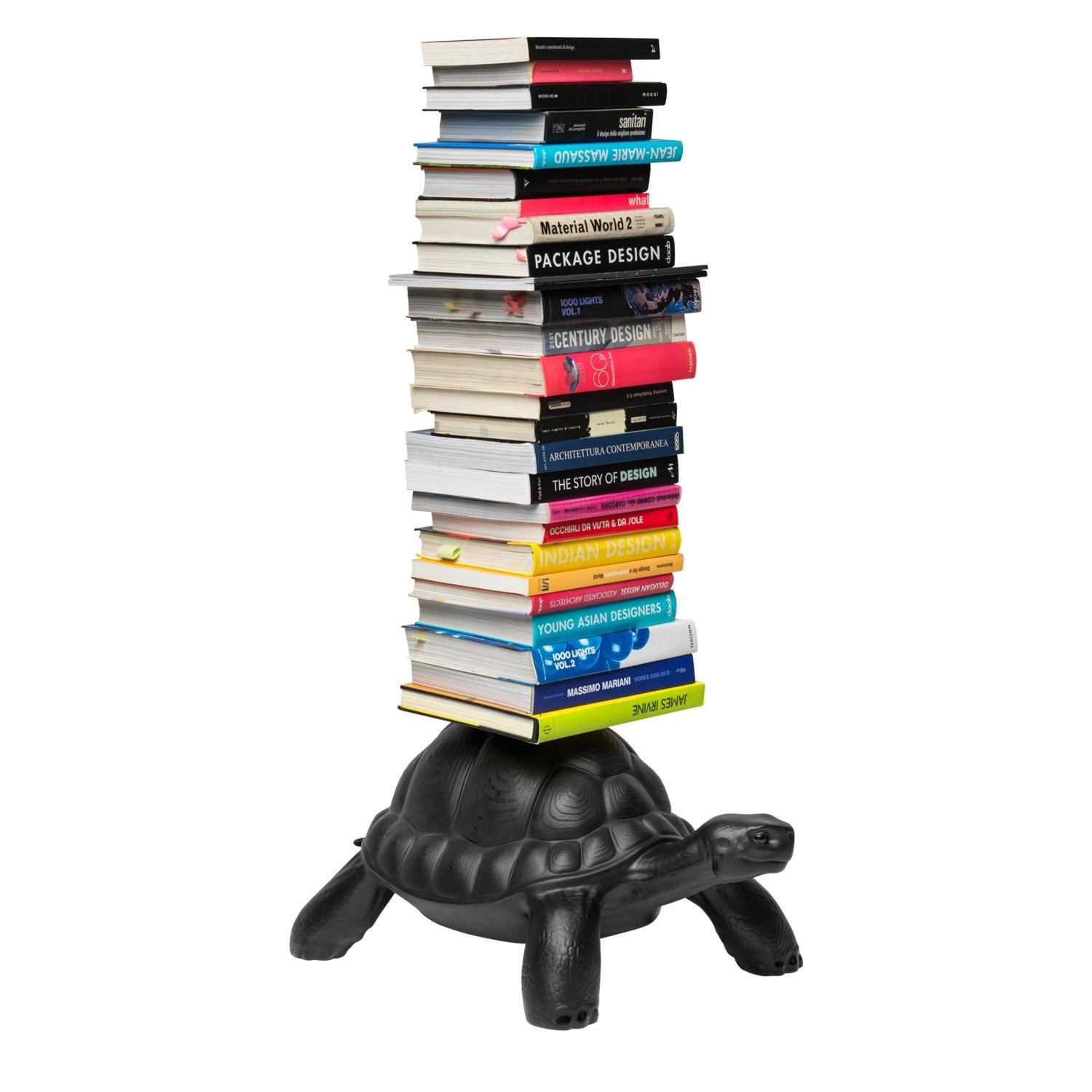 Italian Black Turtle Bookcase, Designed by Marcantonio, Made in Italy For Sale