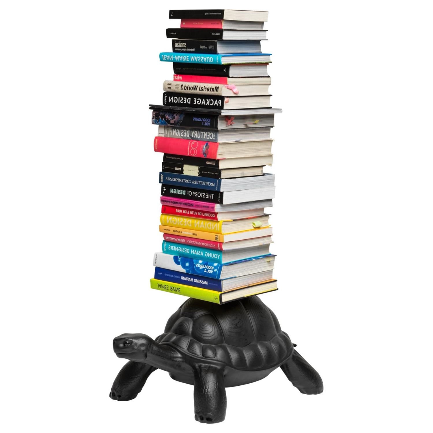 In Stock in Los Angeles, Black Turtle Bookcase, Designed by Marcantonio