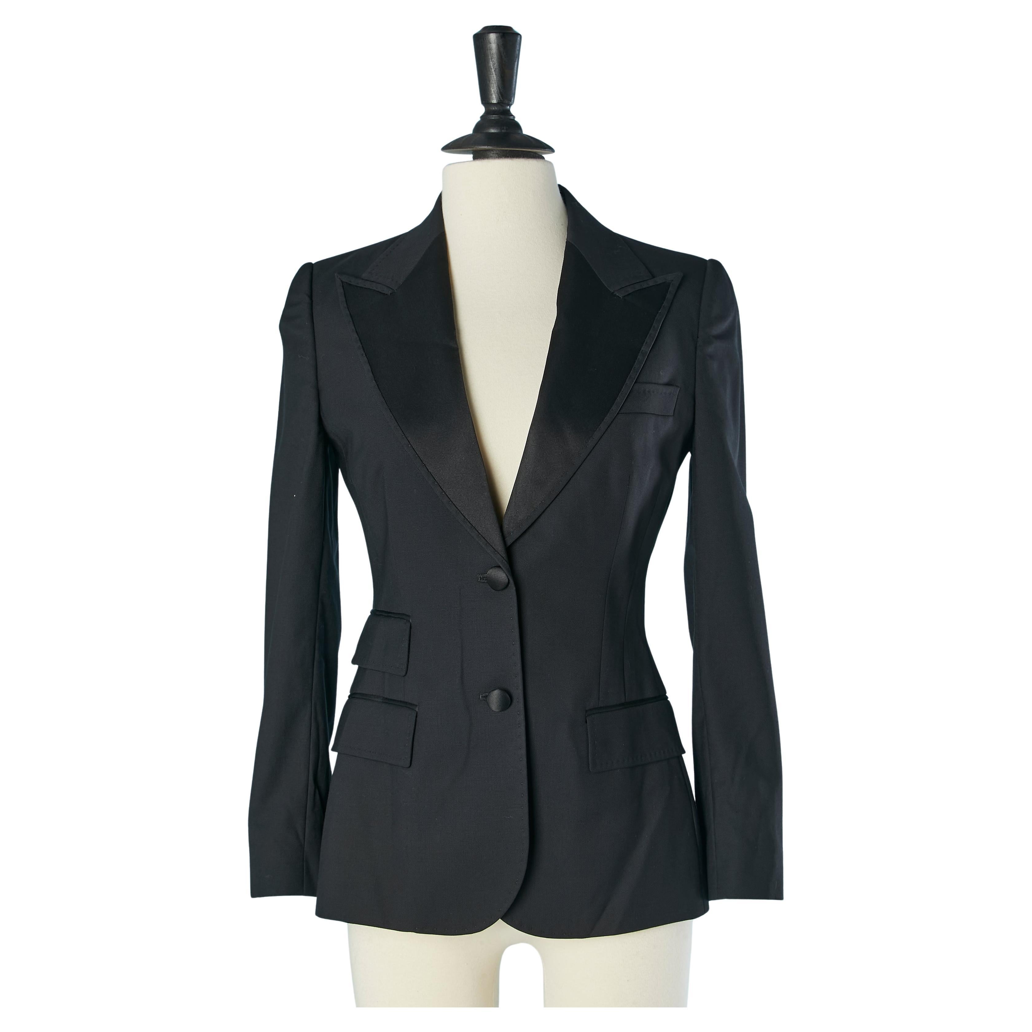 Black Tuxedo single-breasted jacket DOLCE & GABBANA For Sale