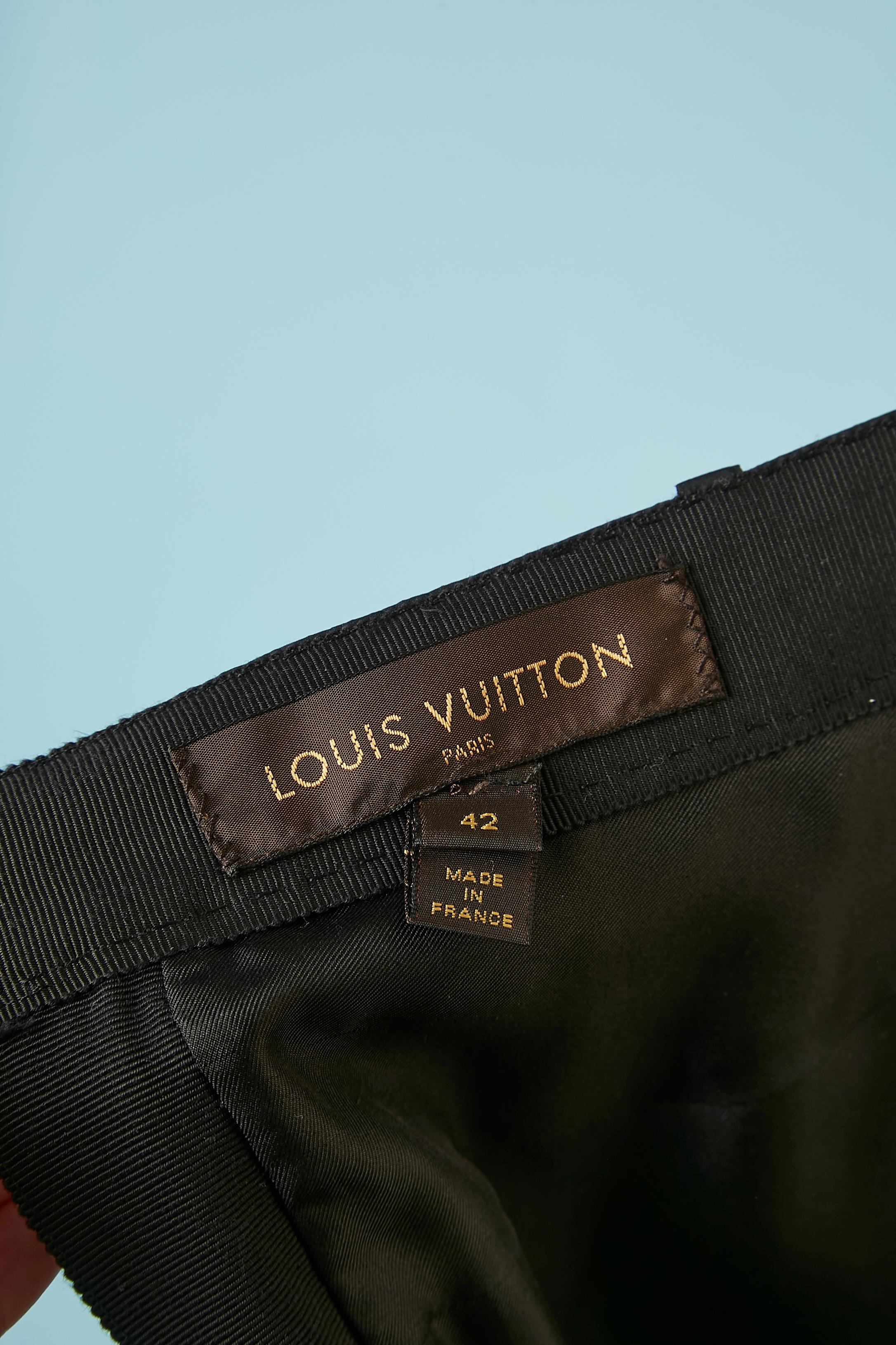 Black tuxedo velvet skirt with bow on both side Louis Vuitton  For Sale 2