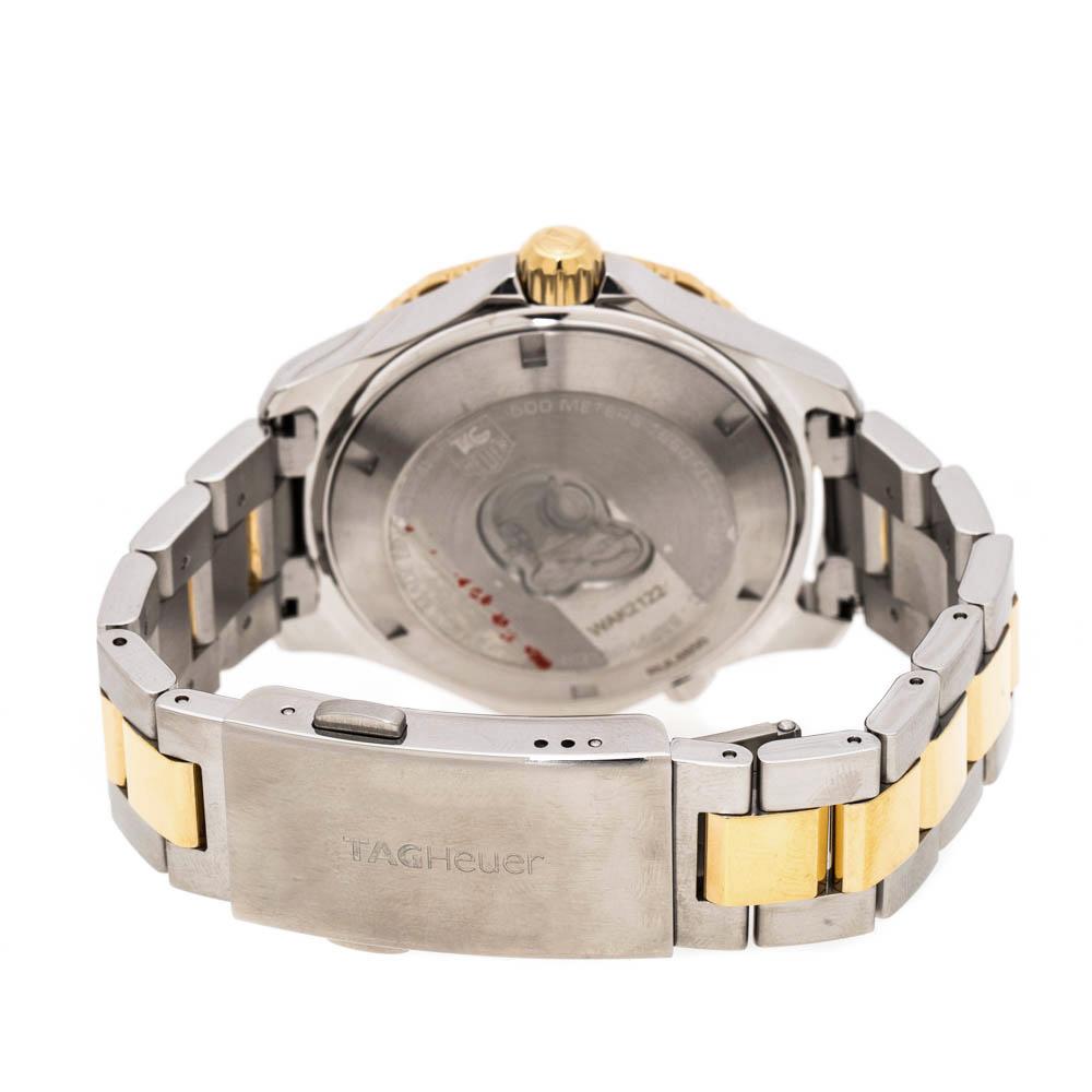 Black Two-Tone Stainless Steel Aquaracer WAK2122 Men's Wristwatch 41 mm In Good Condition In Dubai, Al Qouz 2