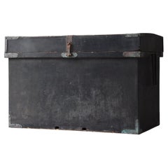 Scatola antica giapponese in lacca nera Urushi 1860-1900 / Credenza Tansu Wabisabi