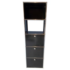 Black USM Haller Shelving Cabinet