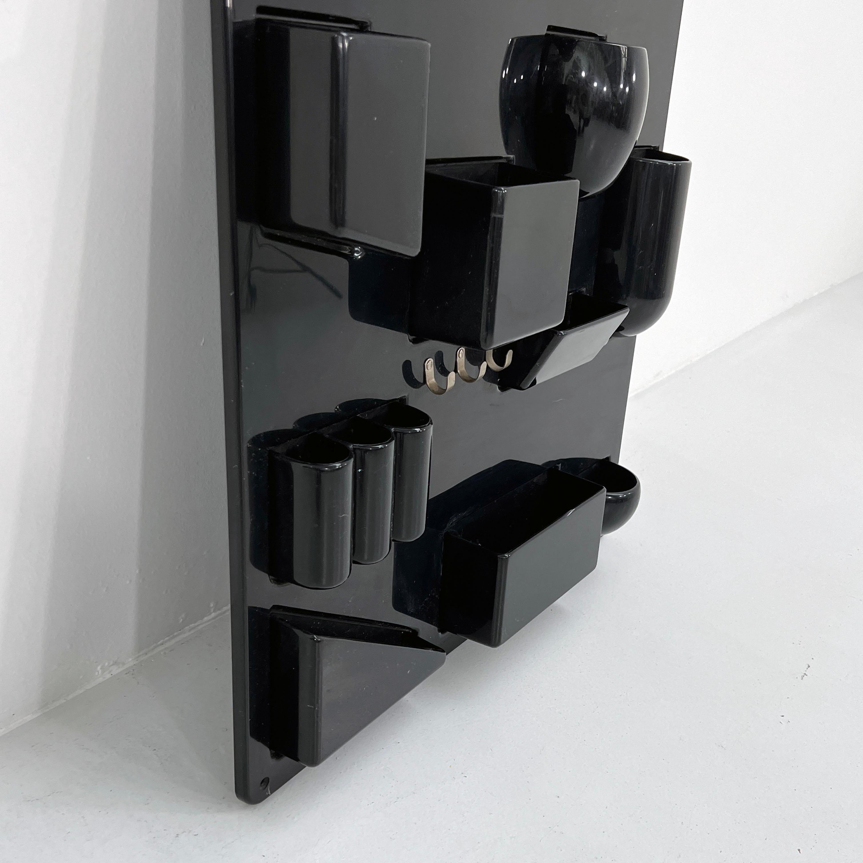 Plastic Black Ustensilo Wall Organizer by Dorothee Becker Maurer for Design M, 1960s