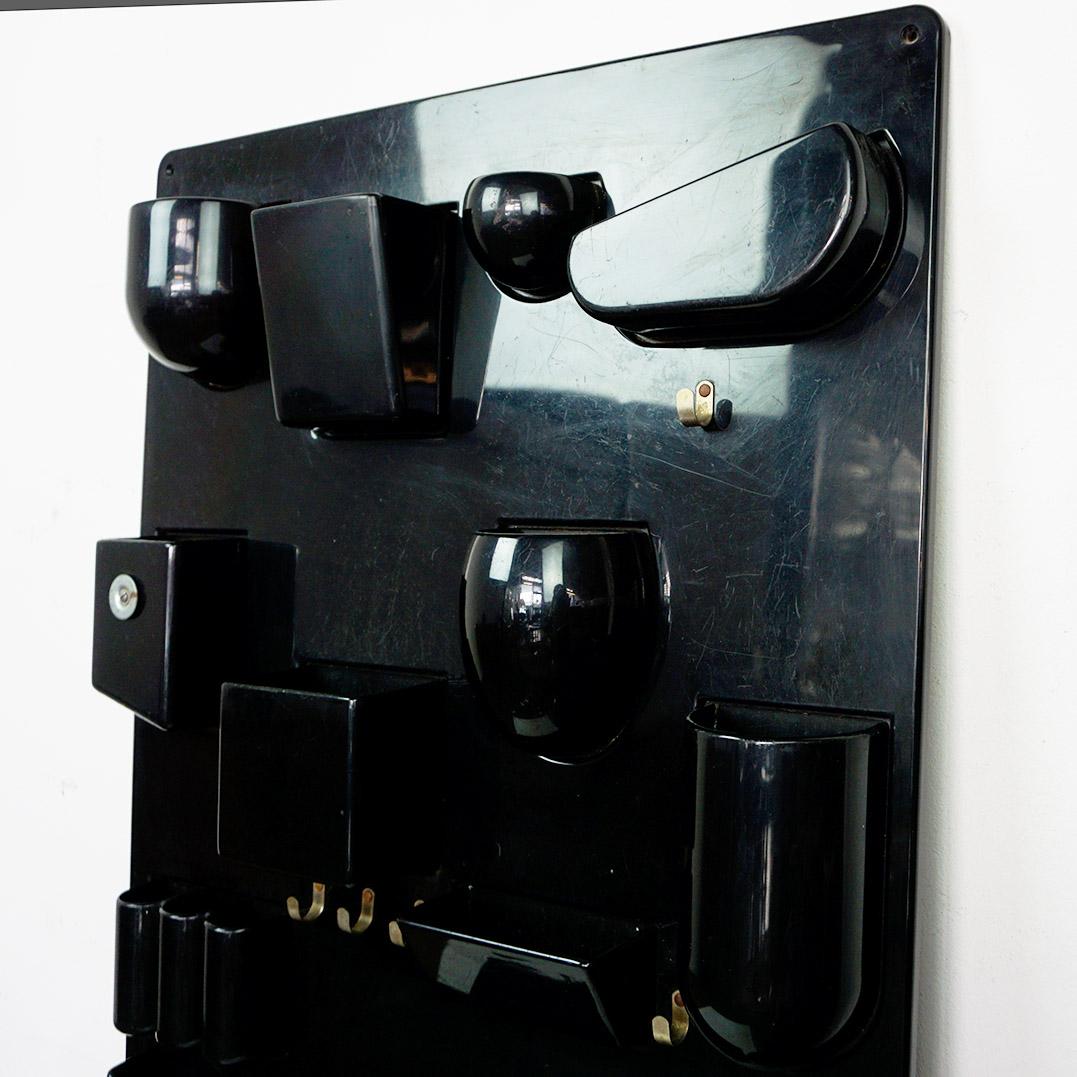 Organizador de pared Utensilo II negro de Dorothee Maurer Becker, Alemania Años 70 en venta 3