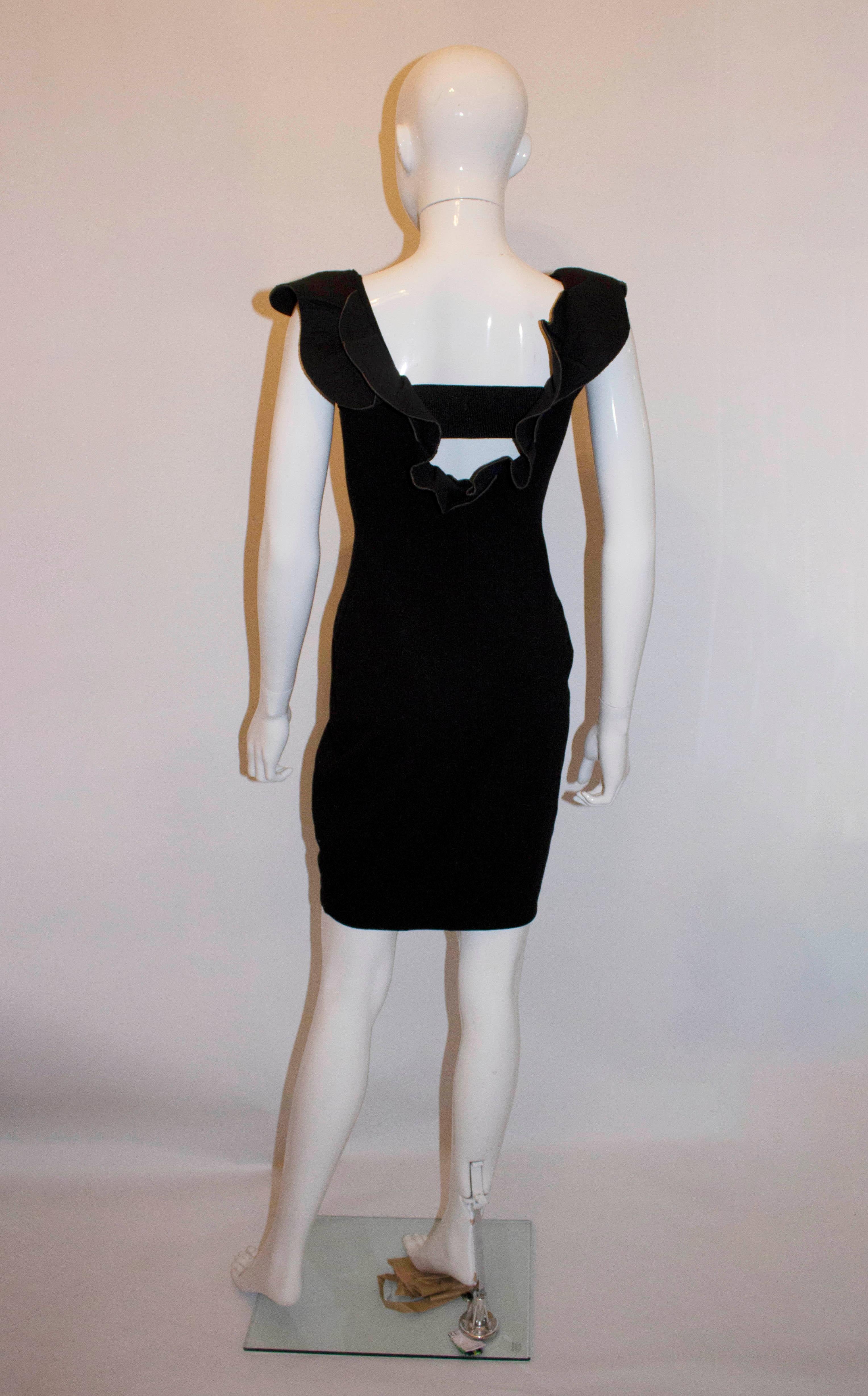 Black Valentino Cocktail Dress In Good Condition For Sale In London, GB
