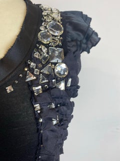 Black Valentino Couture feather T-shirt.