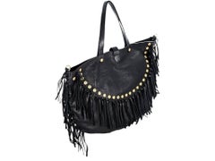 Black Valentino Rockabee Studded & Fringe Bag