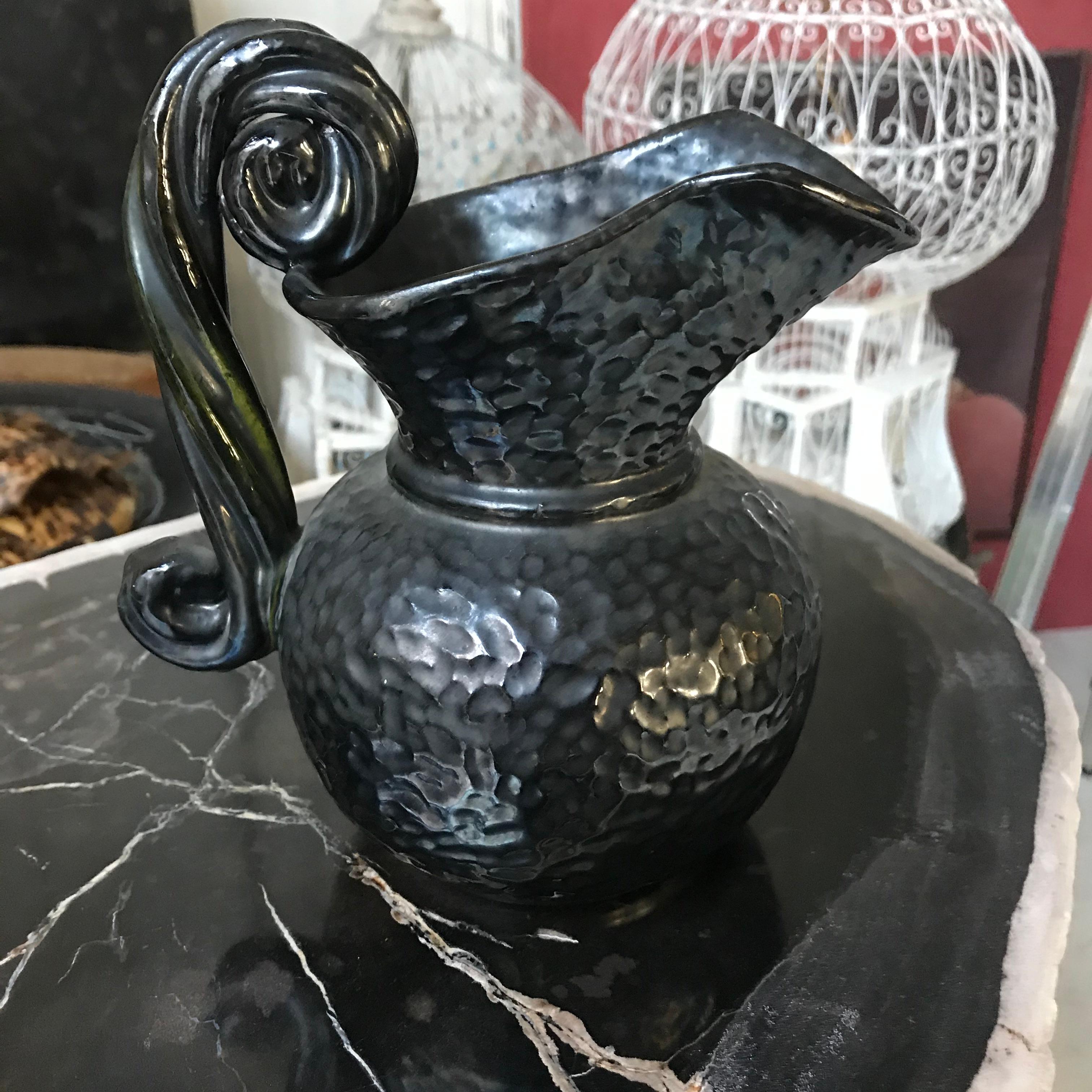 Vaso nero Vallauris AM In condizioni ottime in vendita a Munich, DE