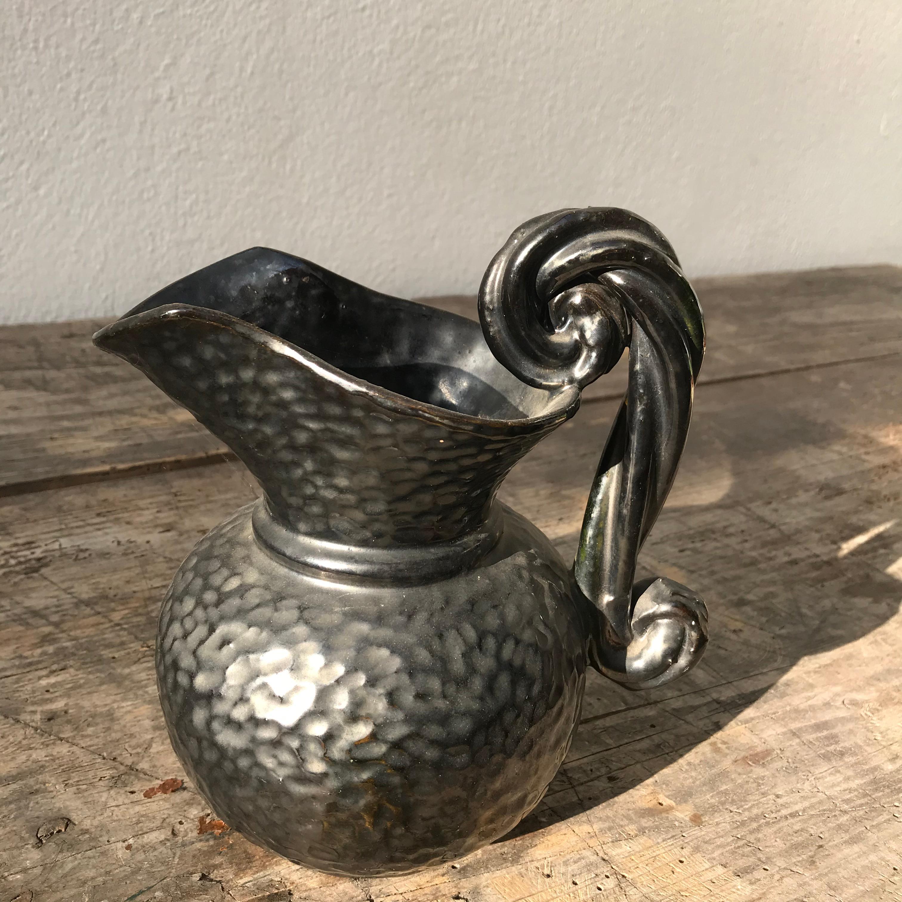 XX secolo Vaso nero Vallauris AM in vendita