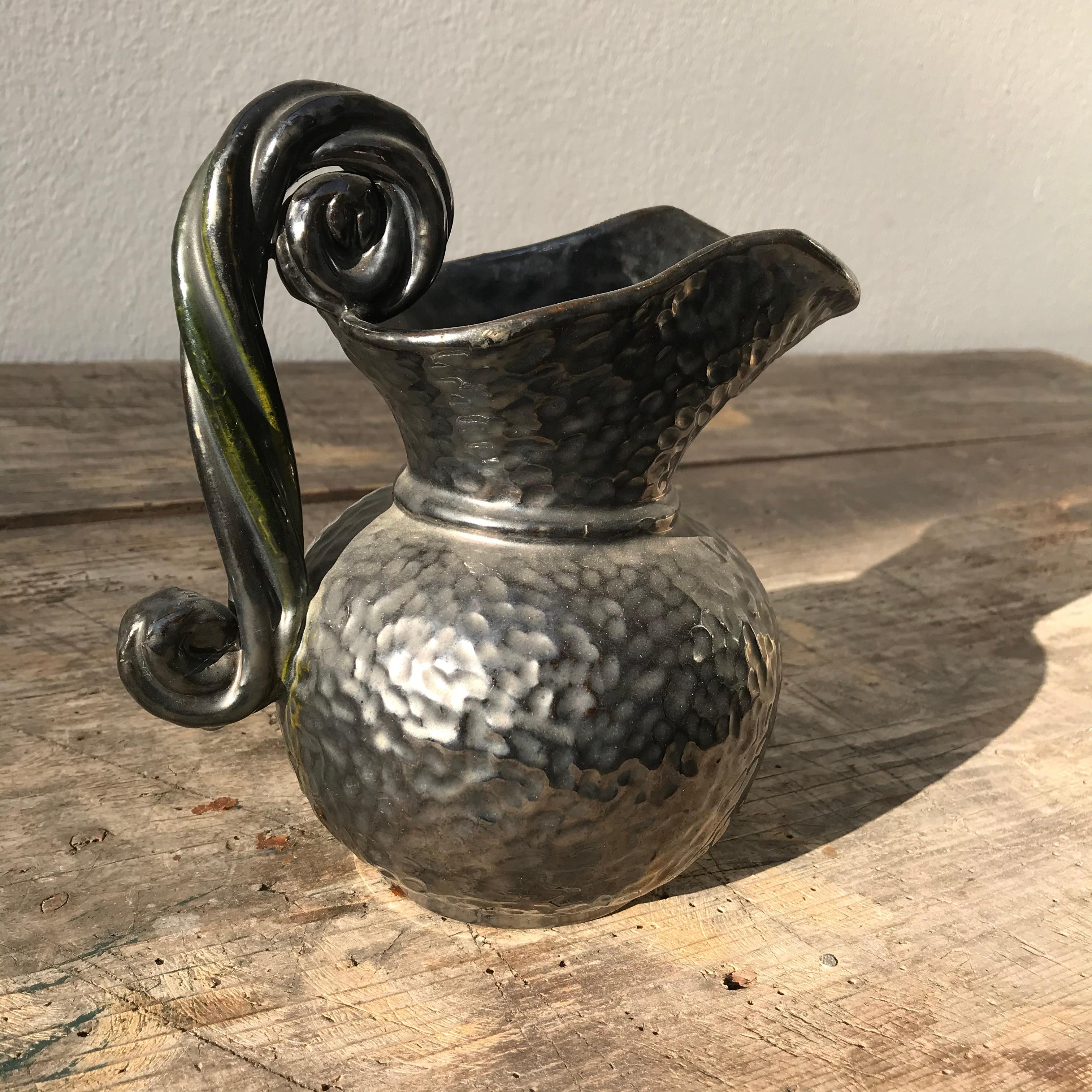 Metallo Vaso nero Vallauris AM in vendita
