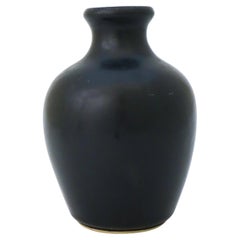 Black Vase - Carl-Harry Stålhane - Rörstrand Atelier - Mid 20th Century Modern