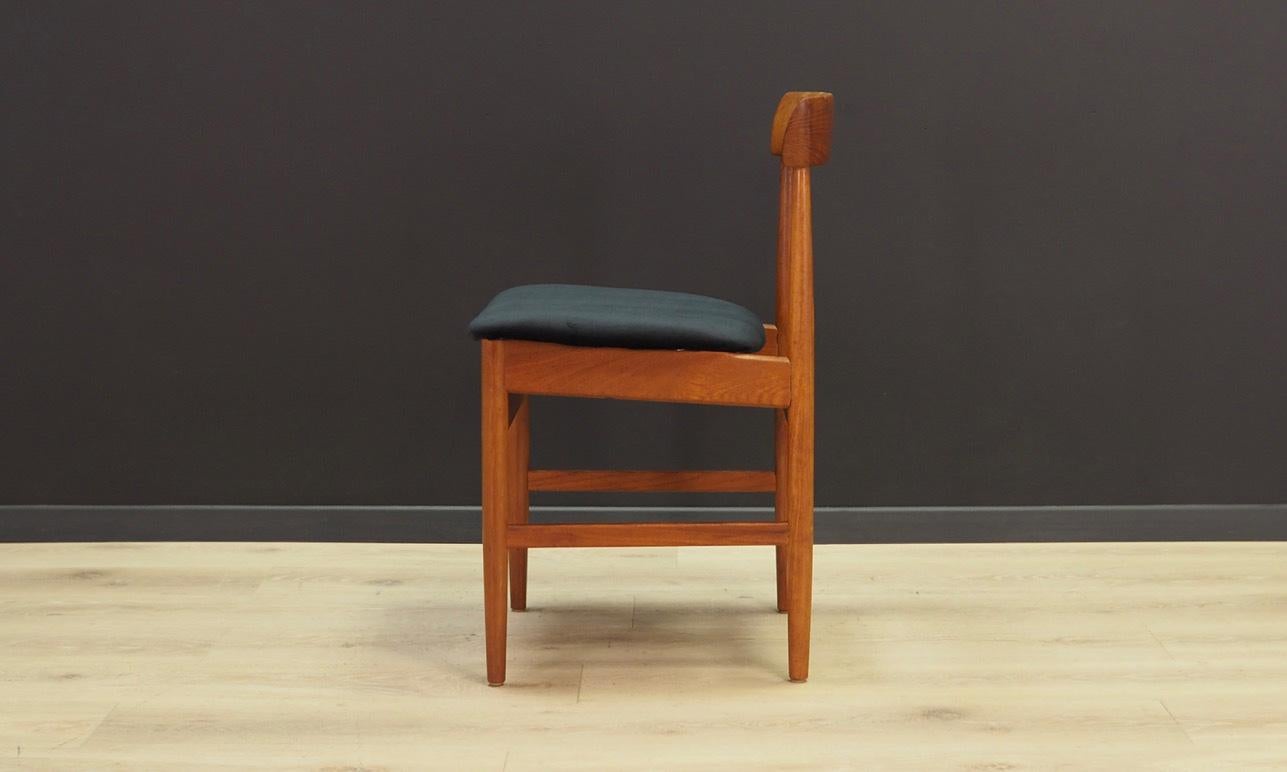 Black Velour Chairs Retro Danish Design, 1970s For Sale 6