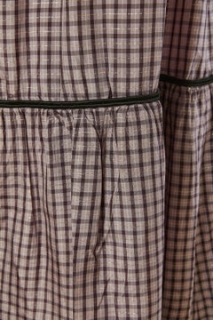 Schwarzes Abendkleid aus Samt und Acetat mit Karomuster GIVENCHY Nouvelle Boutique