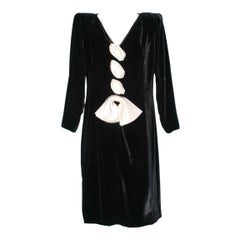 Black velvet and off-white silk bow Valentino Boutique