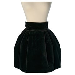 Black velvet balloon skirt ALEXANDRE VAUTHIER