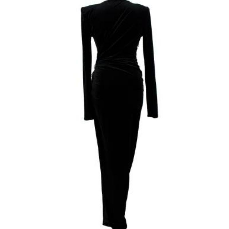 Women Republic Black Velvet Embellished Gown main image 1