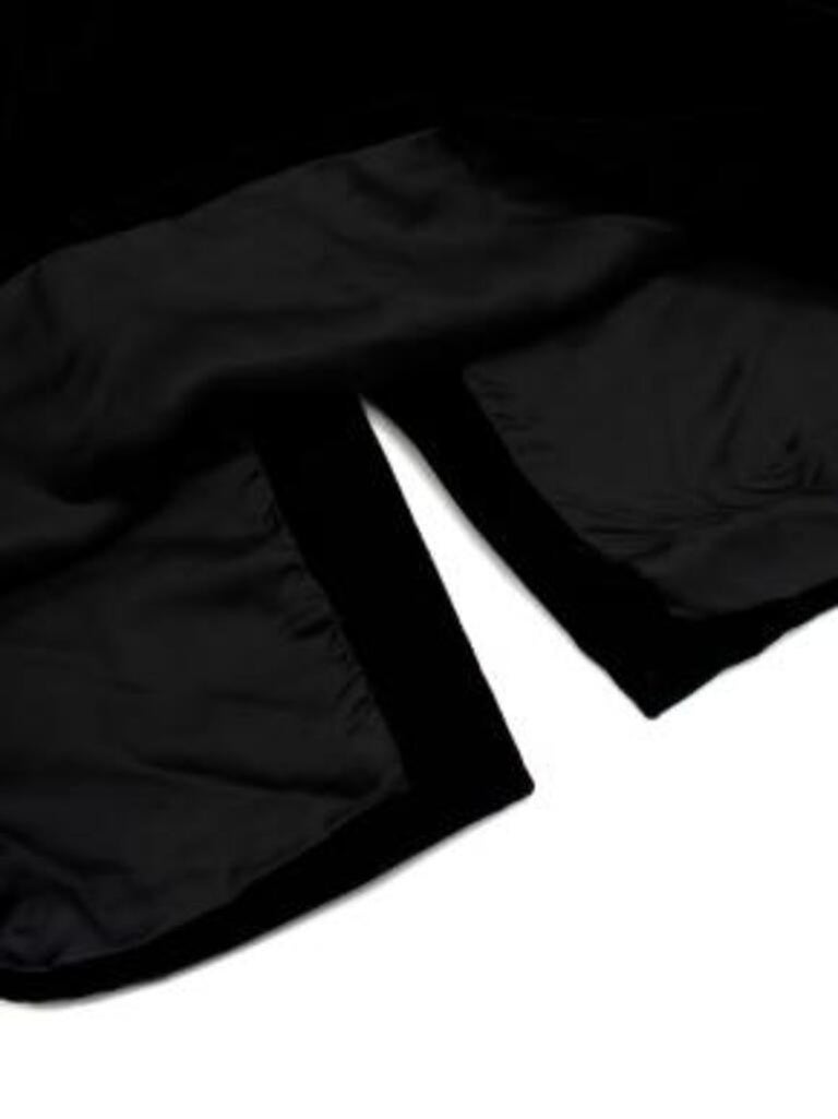 Black Velvet High Neck Dress For Sale at 1stDibs