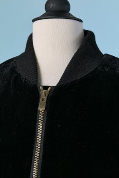 Black velvet jacket and trouser ensemble ALEXANDRE VAUTHIER